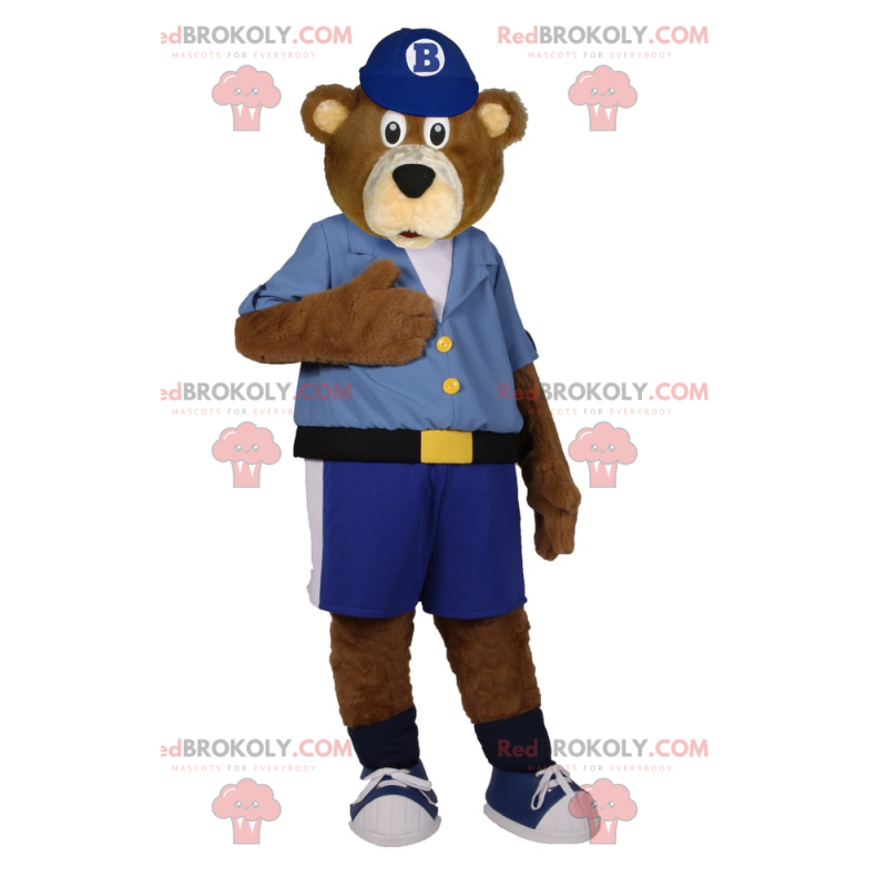 Bamse maskot i Bermuda shorts - Redbrokoly.com