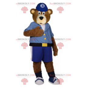 Mascotte teddybeer in bermuda-shorts - Redbrokoly.com