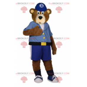 Teddy bear mascot in Bermuda shorts - Redbrokoly.com