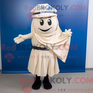 Beige Pho maskot kostume...