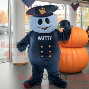 Navy Pumpkin maskot...