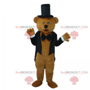 Orso mascotte in abito di gala - Redbrokoly.com