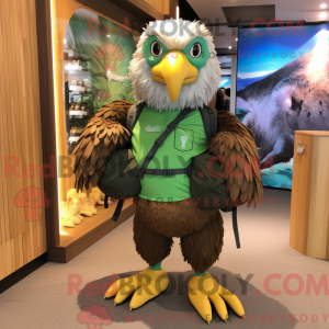 Green Haast S Eagle maskot...