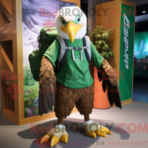 Green Haast S Eagle maskot...
