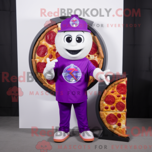 Personaggio mascotte viola...