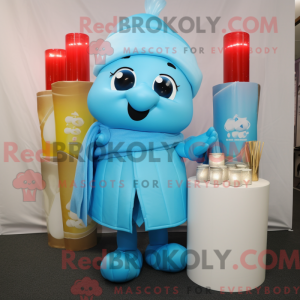 Postava maskota Sky Blue...