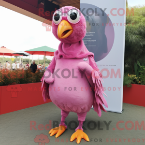 Pink Guinea Fowl mascot...