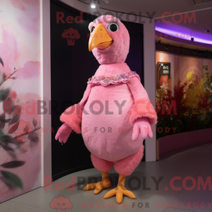 Pink Perlehøns maskot...