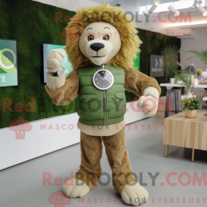 Máscara Olive Lion colorida...