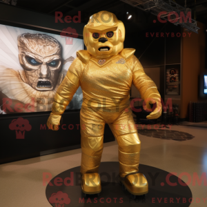 Disfraz de mascota Gold Ice...