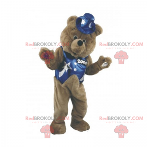 Mascotte d'ourson magicien - Redbrokoly.com