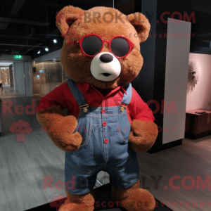 Máscara Red Teddy Bear com...