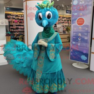 Costume mascotte de paon...