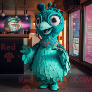 Turkis Peacock maskot...