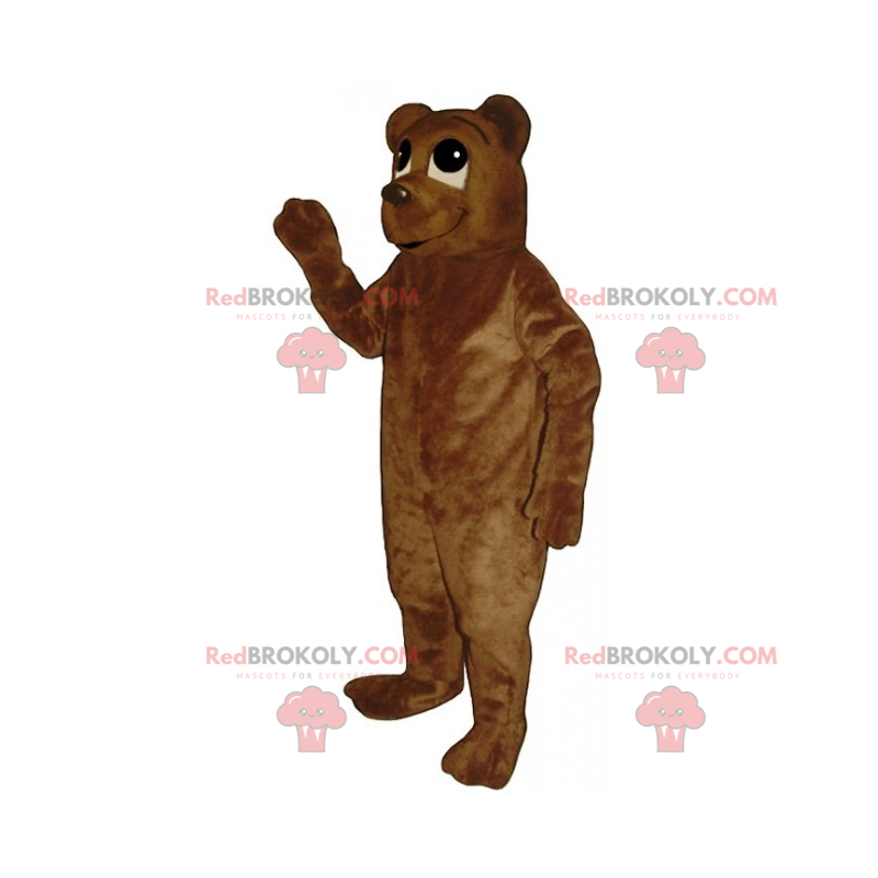 Brun bjørn maskot - Redbrokoly.com