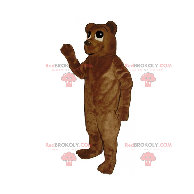 Mascotte d'ourson marron - Redbrokoly.com