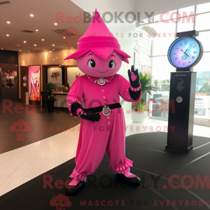 Pink Magician maskot...