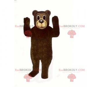 Mascota oso pardo y nariz beige - Redbrokoly.com