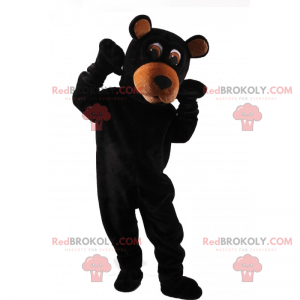 Černý medvěd maskot - Redbrokoly.com