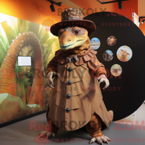 Rust Ankylosaurus maskot...