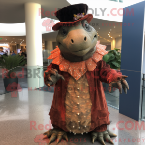 Rust Ankylosaurus mascot...