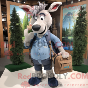 Gray Elk maskot kostume...
