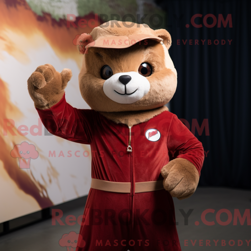 Fantasia de mascote mangusto com macacão e luvas - Mascotes de mangusto - REBROKO_268765 - RedBrokoly.com