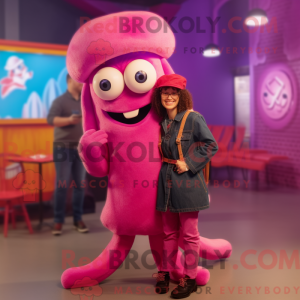 Disfraz de mascota Magenta...