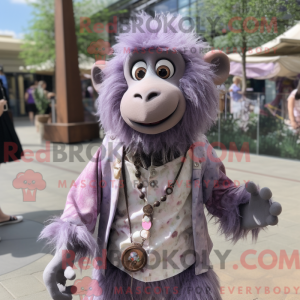 Lavendel bavian maskot...