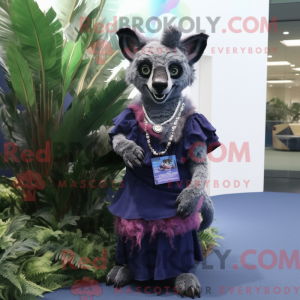 Navy Hyæne maskot kostume...