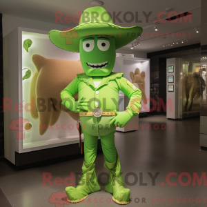 Limegrønn Máscara de cowboy...