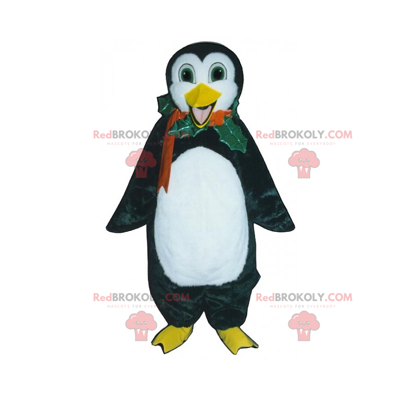 Wakacyjna maskotka - pingwin z ostrokrzewem - Redbrokoly.com Wakacyjna maskotka - pingwin z ostrokrzewem - Redbrokoly.com