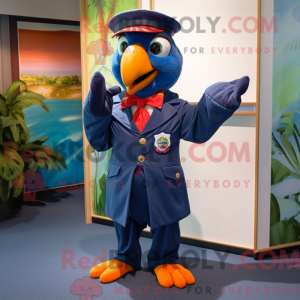 Navy papegøye maskot...