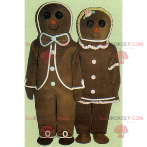 Feriemaskot - Gingerbread-par - Redbrokoly.com