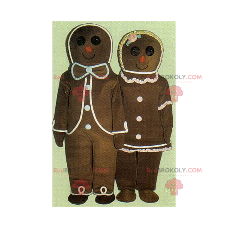 Feriemaskot - Gingerbread-par - Redbrokoly.com