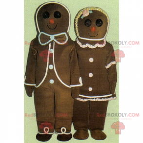 Feriemaskot - Gingerbread-par - Redbrokoly.com