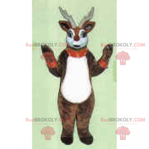 Mascotte du Temps des Fêtes - Renne - Redbrokoly.com