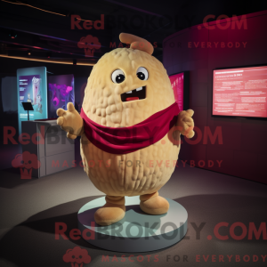 Tan Raspberry mascot...