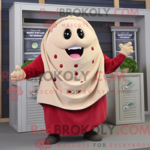 Tan Raspberry mascot...