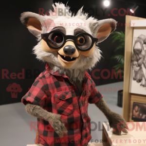 Rust Aye-Aye maskot kostume...