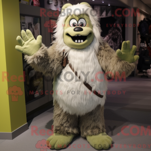 Costume mascotte de yéti...