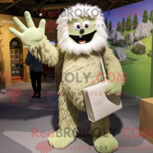 Costume mascotte de yéti...