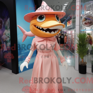 Postava maskota Peach Shark...