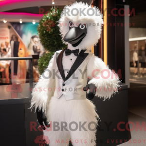 Mascotte d émeu blanc...