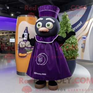 Personaggio mascotte viola...