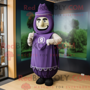Personaggio mascotte viola...