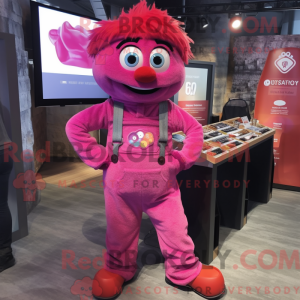 Disfraz de mascota Magenta...