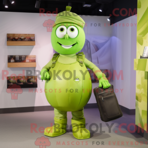 Lime Green Grenade mascotte...