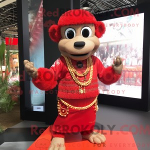Red Pad Thai mascot costume...