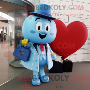 Sky Blue Heart máscara...